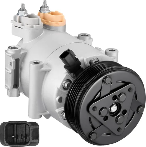 Vista 22 de BDFHYK Compresor de aire acondicionado con embrague compatible con Ford F-250 F-350 Super Duty 6.2L 2017-2019, F-450 F-550 Super Duty 6.8L