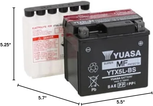Vista 6 de Batería Yuasa YUAM32X5B YTX5L-BS, Batería, Multi