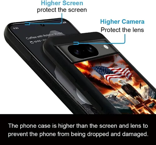 Vista 1136 de Compatible con Google Pixel 4A 5G Mobile Case Creative Acrylic Panel trasero Silicona Protección Grip especialmente diseñado para Google Pixel 4A 5G
