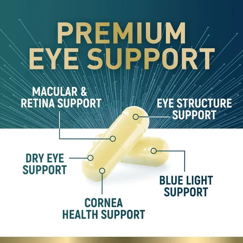 Vista 5 de Vitaminas para los ojos - Vitamina de salud ocular con luteína y zeaxantina - Visión Salud macular y apoyo para los ojos con zinc, vitaminas C E