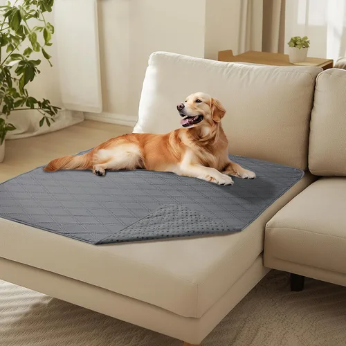 Vista 29 de Luciphia Funda de sofá 100% impermeable para perros, antideslizante, protector de sofá para mascotas, tapete para sofá, cachorro y gatos, con parte