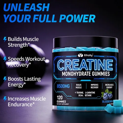 Vista 2 de Creatine Monohydrate Gummies for Men & Women - Creatine Gummies Complex