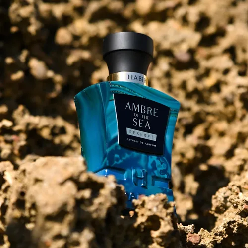 Vista 5 de H HABIBI Ambre Of The Sea Extrait De Parfum - Colonia para hombres y perfume para mujeres, 2.5 oz de larga duración fragancia unisex con bergamota