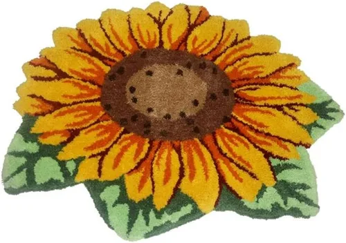 Vista 8 de Judy Dre am Alfombra de área con forma de flores de loto rosa, alfombra suave para bañera, cocina, baño, dormitorio, exterior, interior, 31 x 22