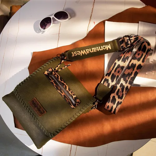 Vista 5 de Montana West Bolso cruzado para mujer, bolso de hombro con ajustable