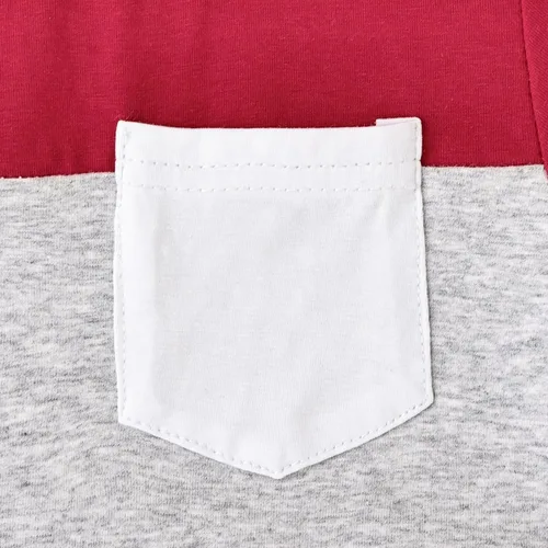 Vista 58 de Ropa para bebé niño pequeño, trajes de verano de manga corta, camiseta de retazos y pantalón con bolsillo, conjunto de 2 piezas, 12 meses a 4 años