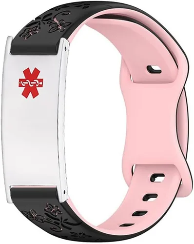 Vista 13 de LinnaLove Pulsera de alerta médica personalizada para hombres y mujeres, pulseras deportivas de acero inoxidable para identificación médica
