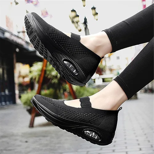 Vista 6 de EnllerviiD - Zapatos Mary Jane con hebilla para mujer, estilo tenis