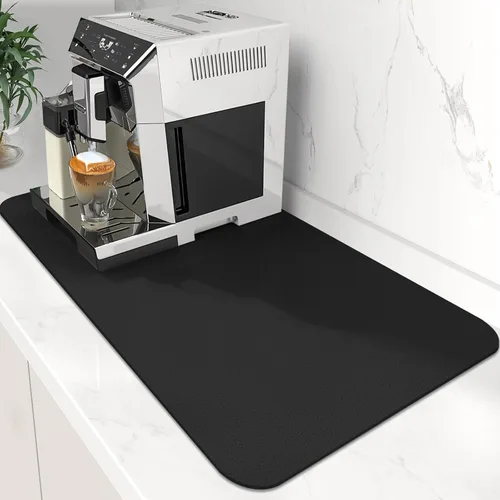 Vista 15 de Tapete de café súper absorbente para secar platos, tapete para barra de Caqui