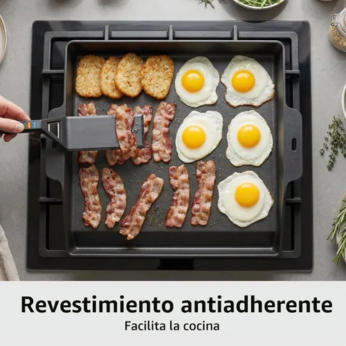 Vista 7 de Utheer Plancha de hierro fundido de 17 x 13 pulgadas para parrilla de gas