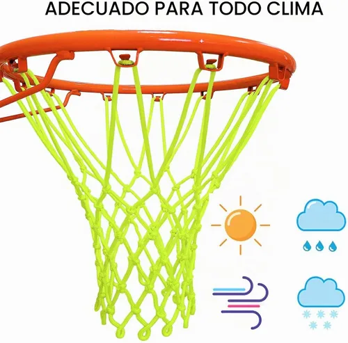 Vista 4 de LAO XUE Reemplazo de red de baloncesto de luz nocturna, red de nailon