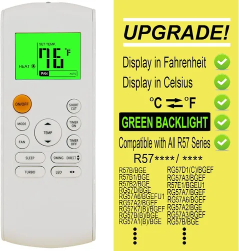 Vista 4 de Mando a Distancia de Repuesto para Midea MUE-18HRFN1-QRD0 MUE-24HRFN1-QRD0 UE-36HRFN1-QRD0 MUE-48HRFN1-QRD0 Tipo Cassette Inverter Aire Acondicionado