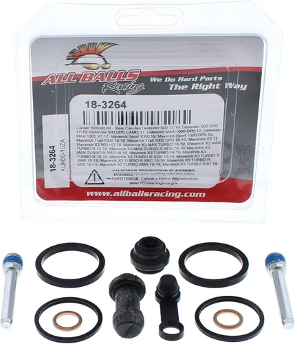 Vista 3 de All Balls Racing Pinza Kit de Reconstrucción Trasero 18-3264 Compatible con/Reemplazo Para Can-Am Maverick X3 17