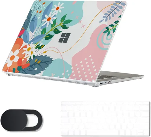 Vista 9 de Se7enline Compatible con Microsoft Surface Laptop 5 2022 de 13.5 pulgadas para Surface Laptop 4/3/2, material Alcantara 1769/1867/1958/1950