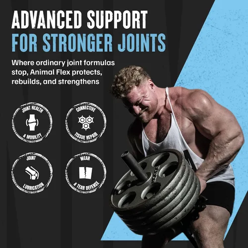 Vista 3 de Animal Flex Powder - Suplemento de apoyo articular para aliviar el dolor, reparar y restaurar músculos con cúrcuma, glucosamina, condroitina, MSM