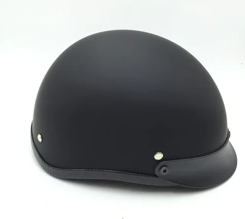 Vista 4 de SMT-DOT Certificado negro mate negro plano compatible con medio casco H-D Chopper Cruiser Biker M [B01FD30DSC]
