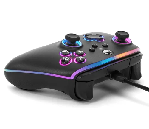 Vista 14 de PowerA Advantage Wired Controller for Xbox Series XS with Lumectra - Black, gamepad, wired video game controller, gaming controller, works with Xbox