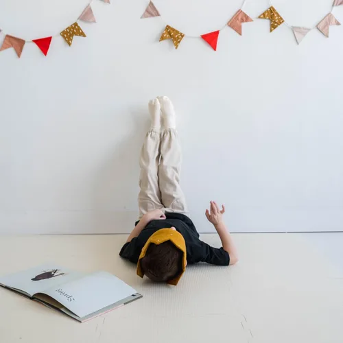 Vista 4 de 3 Sprouts Tapete de juego de espuma para bebé, azulejos de espuma suave para niños con alfombrillas de rompecabezas entrelazadas para sala