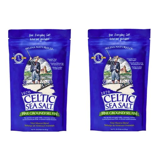 Vista 13 de Celtic Sea Salt - Bolsa resellable de sal fina molida, 8 oz