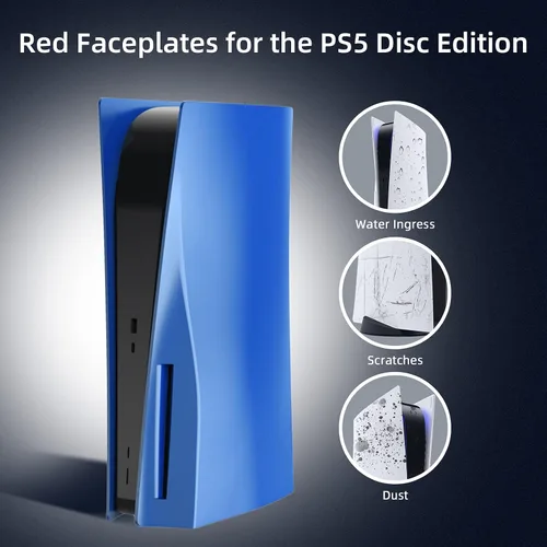 Vista 5 de NexiGo Juego de fundas de accesorios para PS5, placa frontal para controlador PS5 y cubierta protectora para Playstation 5 Disc Edition, funda