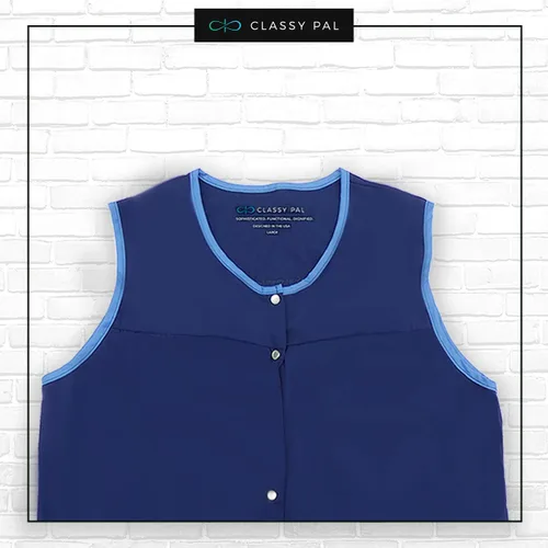 Vista 4 de Delantales con clase Pal Cobbler para mujer con bolsillos, talla grande, mandiles para mujer