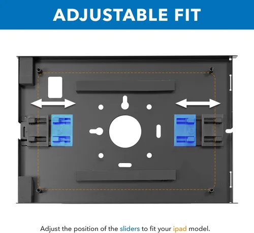 Vista 6 de Mount-It! Soporte de tablet antirrobo para piso y quiosco, quiosco de piso comercial con recinto universal, soporte de montaje de tablet