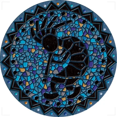 Vista 14 de Arte decorativo para piscina, tapete de piscina, más de 50 diseños, fácil de instalar y quitar