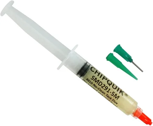 Vista 4 de Chip Quik SMD291 Tack Flux No-Clean (jeringa de 5cc/5g)