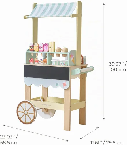 Vista 3 de Teamson Kids Jolly Pals - Soporte para helados, color verde menta