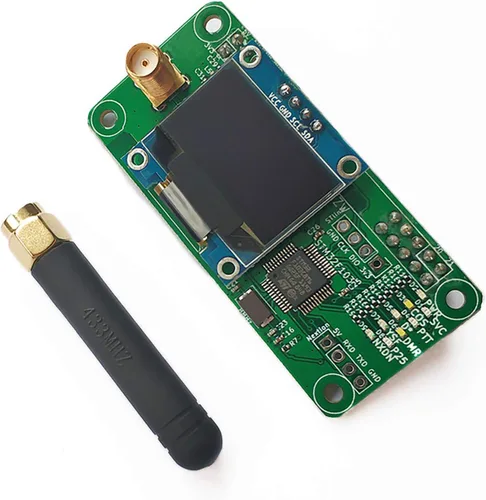 Vista 3 de AURSINC MMDVM Hotspot Board (V1.5.2) + Antena Soporte UHF VHF Soporte P25 DMR YSF DSTAR NXDN POCSAG para Raspberry Pi-Zero W, 2W, Pi 3, 3B, 3B+, 4
