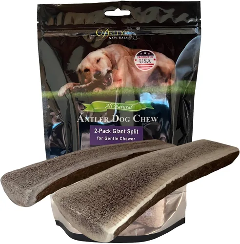 Vista 16 de 2 x 1 libra cuernos de alce masticables pequeños mixtos enteros y partidos para perros de juguete a pequeños de menos de 20 libras (5-7+ pulgadas)