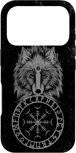 Vista 30 de Viking Aegishjalmur Runes Fenrir Odin Helm of Awe Phone Case for iPhone 17