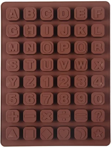Vista 6 de 48 Estrellas Carta Manual Diy Silicona Chocolate Molde Bandeja de Hielo Moldes de Jabón Hecho a Mano Digital