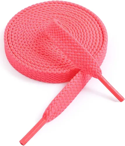 Vista 41 de VSUDO Cordones planos para tenis, cordones para tenis, cordones atléticos 01 Blanco
