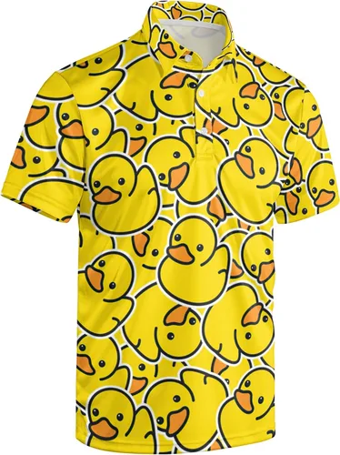 Vista 85 de Camisa de golf de los años 80 para hombre, ajuste seco, manga corta, estampada, divertidas, camisas de golf de los años 90 para hombre