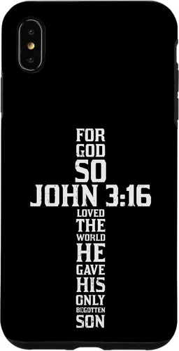 Vista 11 de iPhone 16 Cross John 3:16 Verso Biblia Dios Jesús Fe Cristiano Estuche de regalo