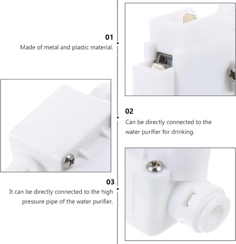 Vista 4 de Interruptor de válvula de cierre automático Válvula de cierre automático Accesorios purificador de agua Tubo de agua Válvula reductora de presión