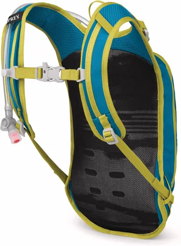 Vista 7 de Osprey Moki 3L - Paquete de hidratación para bicicleta infantil, color azul