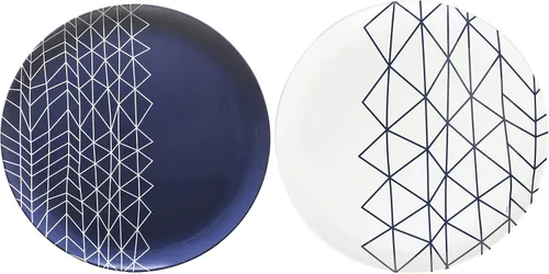 Vista 9 de bzyoo Juego de vajilla de melamina de 12 piezas - Platos y tazones negros duraderos aptos para lavavajillas - Juego de vajilla para cenas casuales