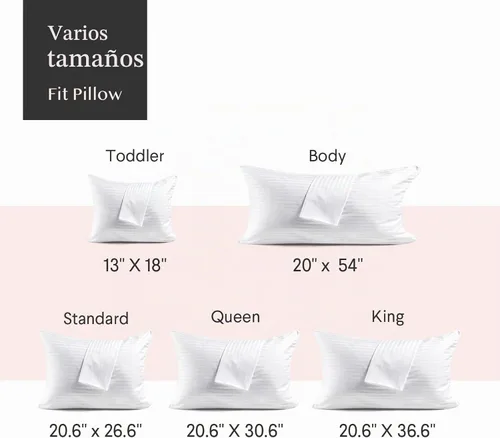 Vista 6 de 600TC - Protectores de almohada 100% algodón, tamaño estándar