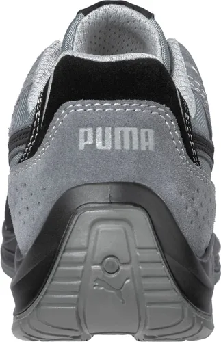 Vista 4 de PUMA Zapato industrial Touring Suede Low para hombre, negro-rojo, 8