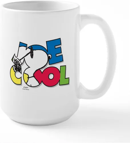 Vista 160 de CafePress SNOOPY Joe Cool - Taza de café de cerámica (15.0 fl oz)