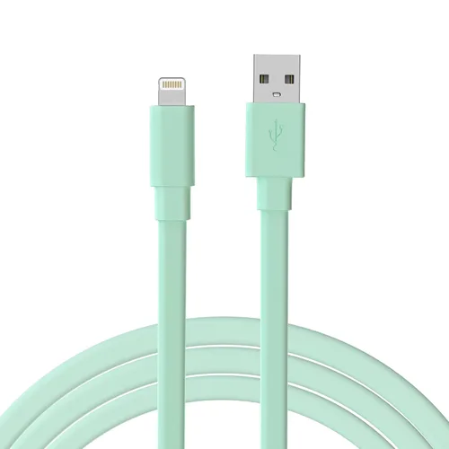 Vista 8 de TalkWorks Cable de carga Lightning plano compatible con iPhone 14/Plus/Pro/Pro Max, 13/Mini/Pro/Pro Max, 12/Pro/Pro Max/Mini, 11/Pro/Pro Max, XR