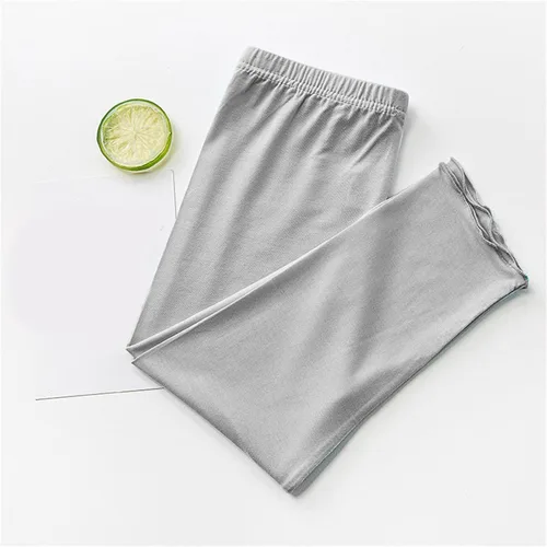 Vista 4 de Pantalones para niños pequeños y pantalones para niñas, holgados de color sólido, pantalón básico diario para niñas