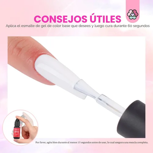Vista 3 de SAVILAND Esmalte de Uñas en Gel para Aerógrafo Libre de Hema: Sin Dilución 12 Colores de Vitalidad Aerógrafo para Uñas Sin Acetona con Niebla Fina