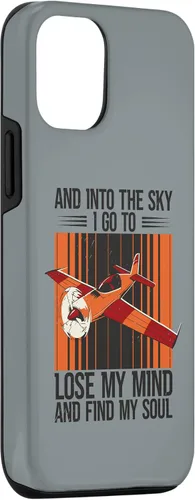 Vista 3 de Funda de aviación para iPhone 12/12 Pro y Into The Sky Flying Airplane Pilot Flight Plane