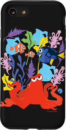Vista 18 de Funda para iPhone 16 Disney PIXAR Finding Dory Nemo, Marlin y Hank