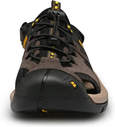 Vista 2 de LUODENGLANG Men's Sport Sandals Outdoor Hiking Sandals Closed Toe Water Sandals Casual Lightweight Summer Breathable Beach Shoes