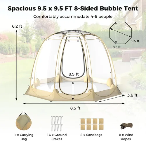 Vista 4 de Tangkula Tents Tent