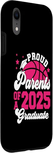 Vista 3 de iPhone XR Parents of a 2025 Graduate Senior Graduation Basketball Case